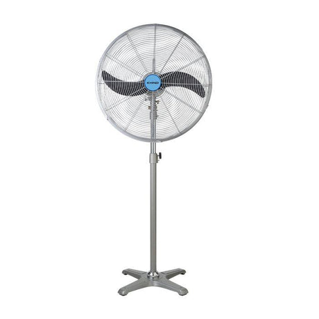 Khind SF2602 Industrial Stand Fan 26" Built-In Safety Thermal Fuse Grey | TBM Online