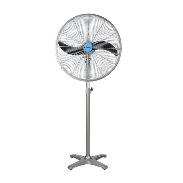 Khind SF2602 Industrial Stand Fan 26" Built-In Safety Thermal Fuse Grey | TBM Online