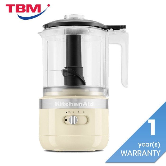 KitchenAid 5KFCB519GAC Food Chopper Cordless 5 Cup - Almond Cream | TBM Online