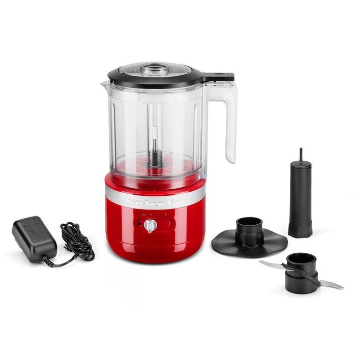 KitchenAid 5KFCB519GER Food Chopper Cordless 5 Cup - Empire Red | TBM Online