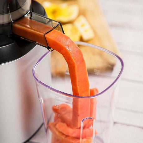 Kuvings AUTO6 SV Mini Max Hands Free Slow Juicer Matte White Silver | TBM Online