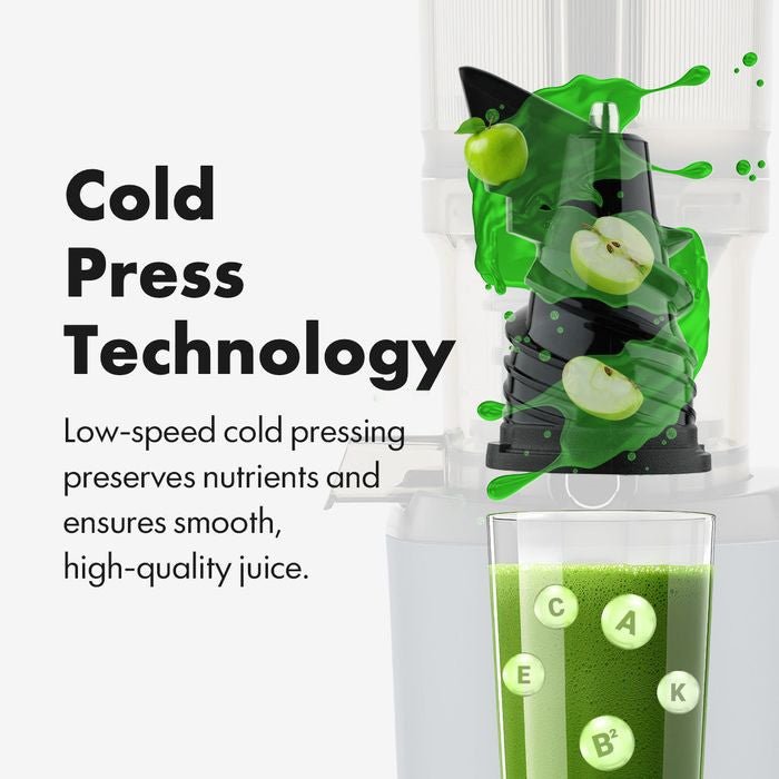 Kuvings AUTO6 SV Mini Max Hands Free Slow Juicer Matte White Silver | TBM Online