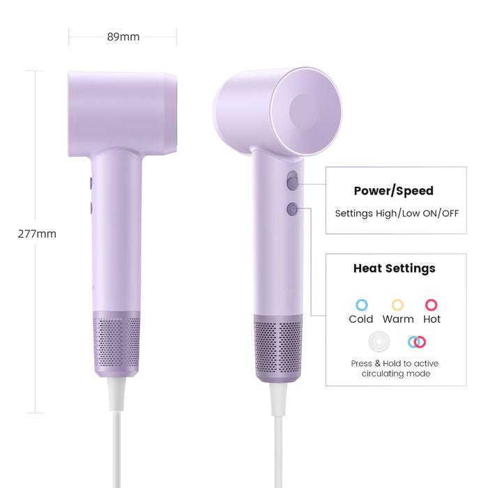 Laifen SLF - SEPLUS(U) Hair Dryer SE High Speed 1500W Purple | TBM Online