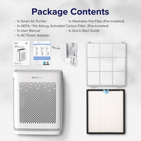 Levoit LAP-V102S-WUS Vital 100S Pet Care Smart True HEPA Air Purifier | TBM Online