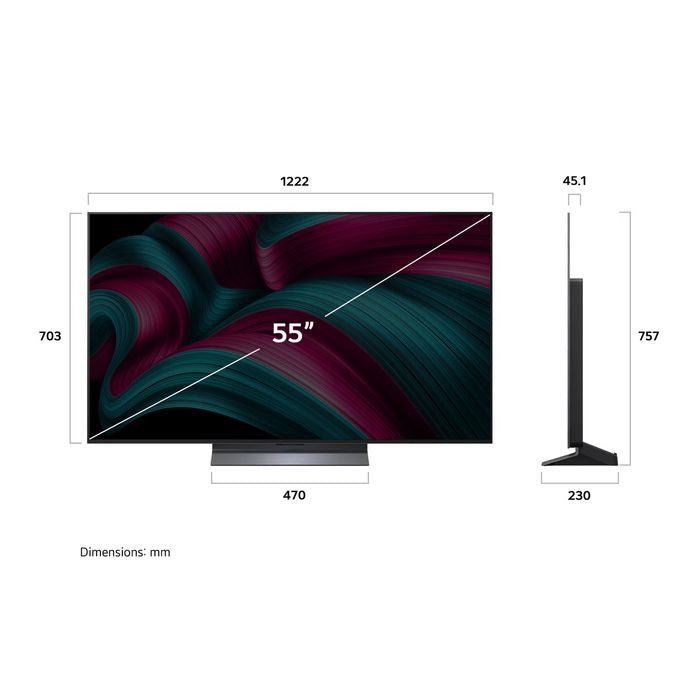 LG OLED55C5PSA 55" 4K OLED EVO AI C5 Smart TV | TBM Online