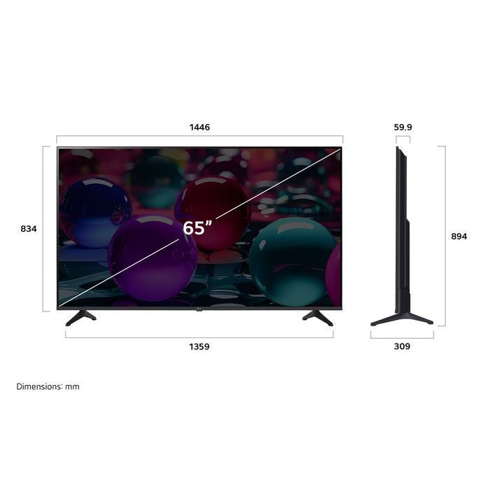 LG 65UA7350PSBQ 65" 4K UHD GEN8 Super Upscaling AI Sound Pro Smart TV | TBM Online