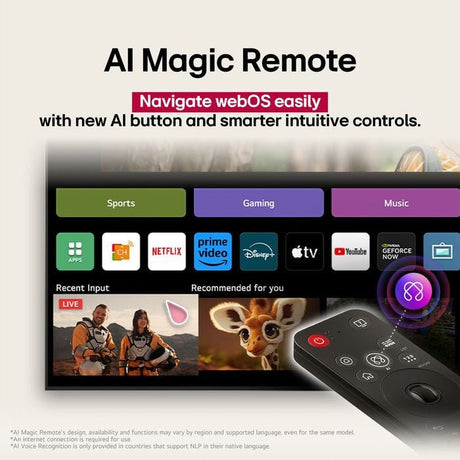 LG 86UA8450PSAQ 86" 4K UHD Gen8 Super Upscaling AI Sound Pro Smart TV | TBM Online