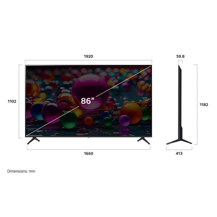 LG 86UA8450PSAQ 86" 4K UHD Gen8 Super Upscaling AI Sound Pro Smart TV | TBM Online