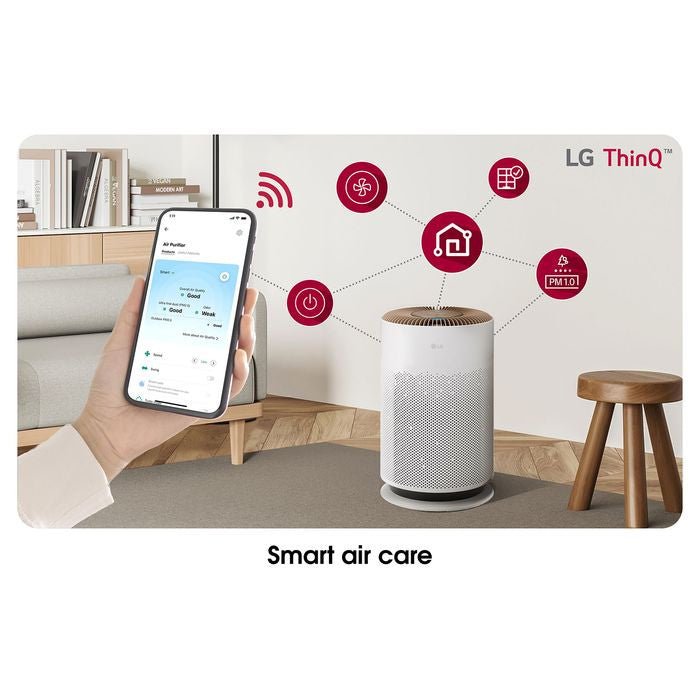 LG AS60GHCG0 Puricare 360 Hit Air Purifier With Compact And Complete Air Purification Brown | TBM Online
