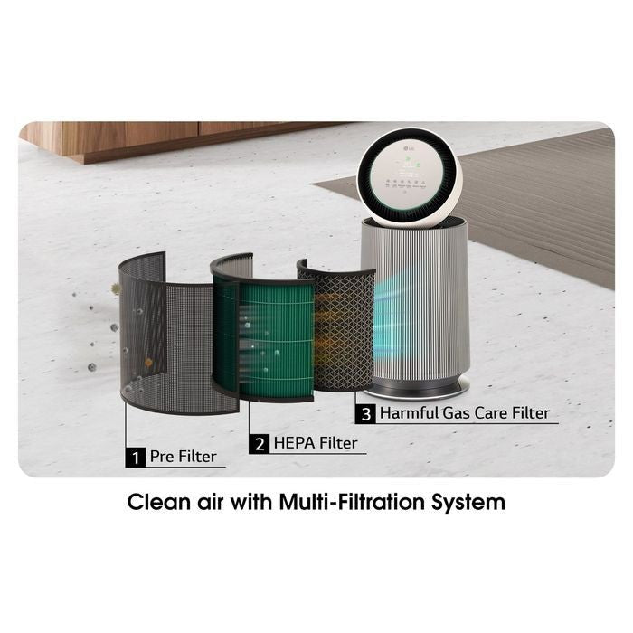 LG AS65GDBY0 Air Purifier Single Booster Nature Beige | TBM Online