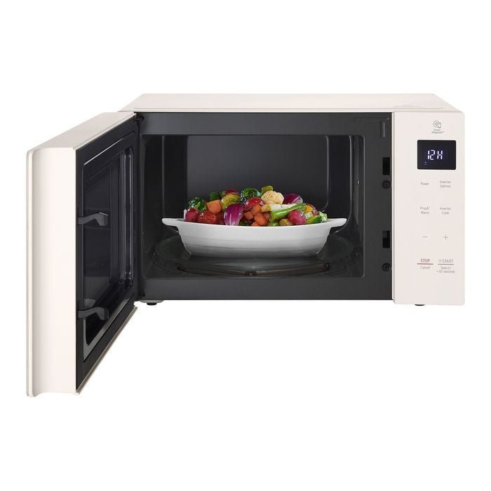 LG MS2535GIK 25L NeoChef™ Smart Inverter Objet Solo Microwave Oven Beige | TBM Online
