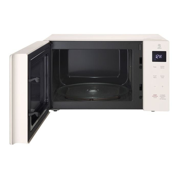 LG MS2535GIK 25L NeoChef™ Smart Inverter Objet Solo Microwave Oven Beige | TBM Online