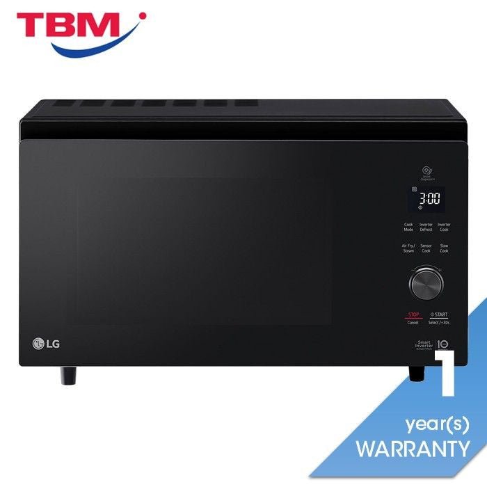 LG MJ3965BGS 39L Convection Inverter + Steam Chef Microwave Oven Black | TBM Online
