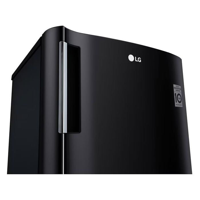 LG GN - 304SHBR Vertical Upright Freezer G171L With Smart Inverter Compressor Matte Black | TBM Online