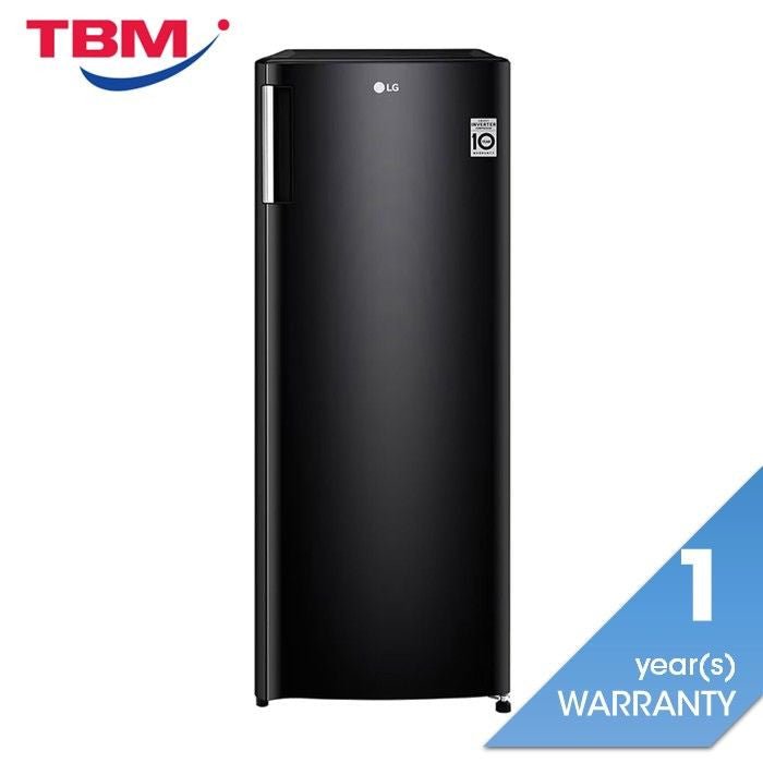 LG GN - 304SHBR Vertical Upright Freezer G171L With Smart Inverter Compressor Matte Black | TBM Online