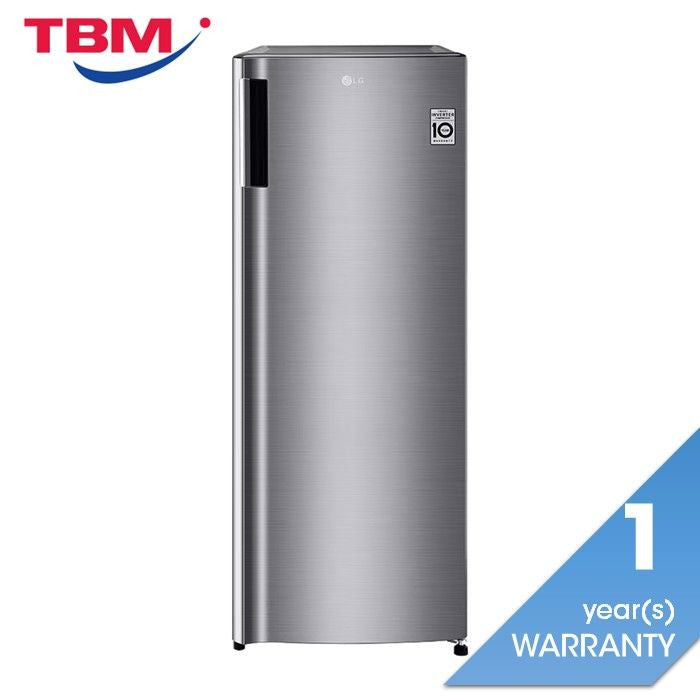 LG GN - 304SLBR Vertical Freezer 165L Smart Inverter Platinum Silver | TBM Online