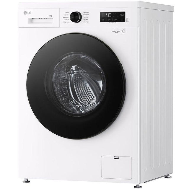 LG FB1208S6W 8kg Front Load Washer With 6 Motion Inverter Direct Drive | TBM Online