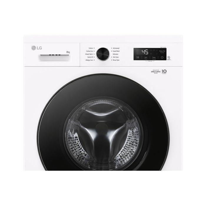 LG FB1208S6W 8kg Front Load Washer With 6 Motion Inverter Direct Drive | TBM Online
