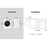 LG FB1209S5W 9kg Front Load Washer With 6 Motion Inverter Direct Drive | TBM Online