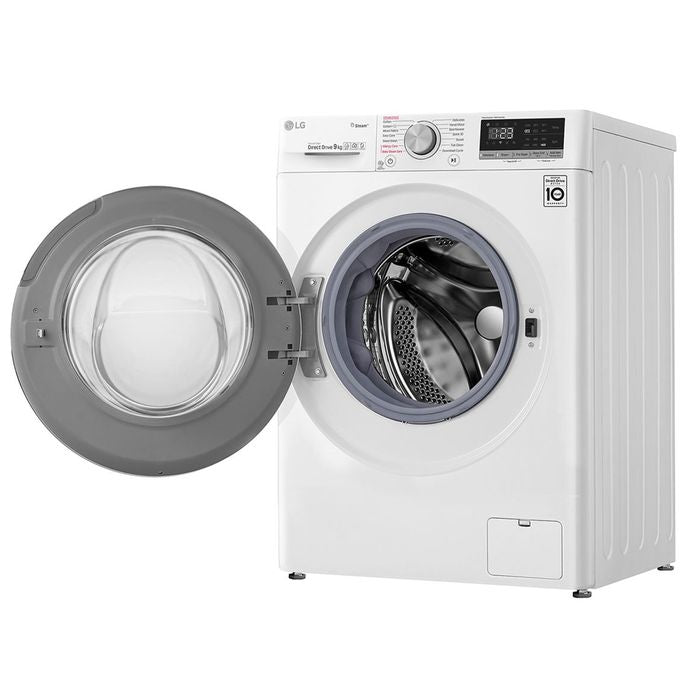 LG FV1409S4W Front Load Washer Inverter Direct Drive Spa Steam Add Item Smart Think Q 9.0Kg | TBM Online