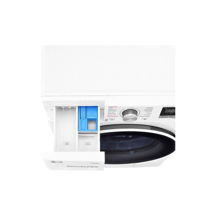 LG FV1409S4W Front Load Washer Inverter Direct Drive Spa Steam Add Item Smart Think Q 9.0Kg | TBM Online