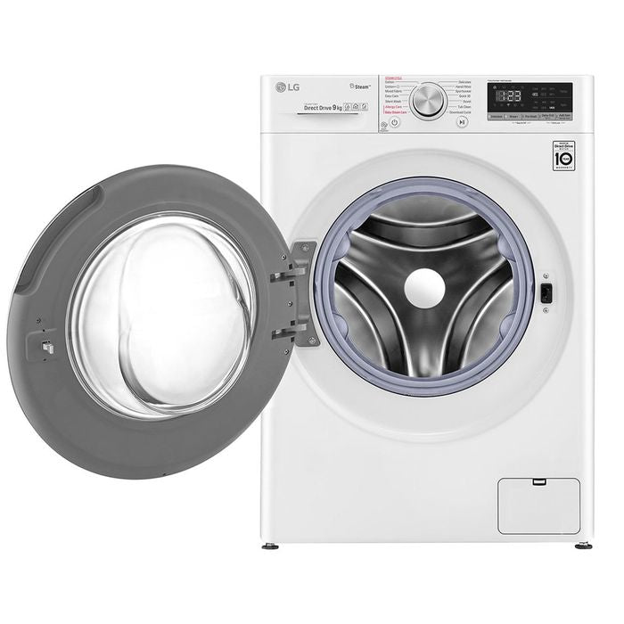 LG FV1409S4W Front Load Washer Inverter Direct Drive Spa Steam Add Item Smart Think Q 9.0Kg | TBM Online