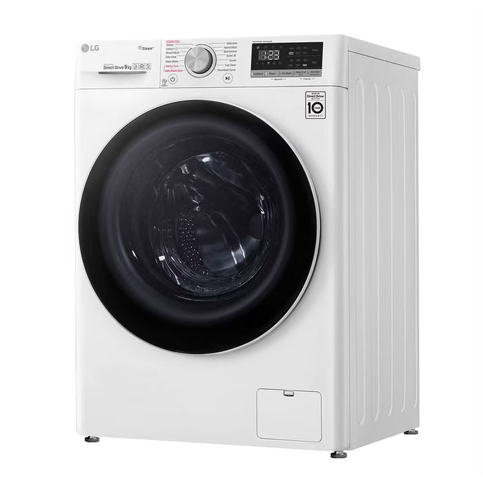 LG FV1409S4W Front Load Washer Inverter Direct Drive Spa Steam Add Item Smart Think Q 9.0Kg | TBM Online