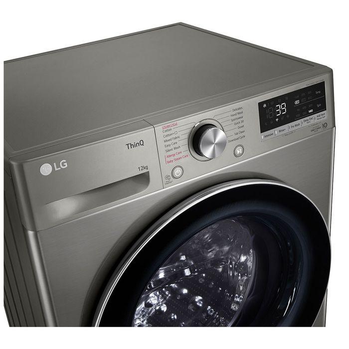 LG FV1412S3P Front Load Washer 12.0kg Turbowash 360 Tempered Glass Door | TBM Online