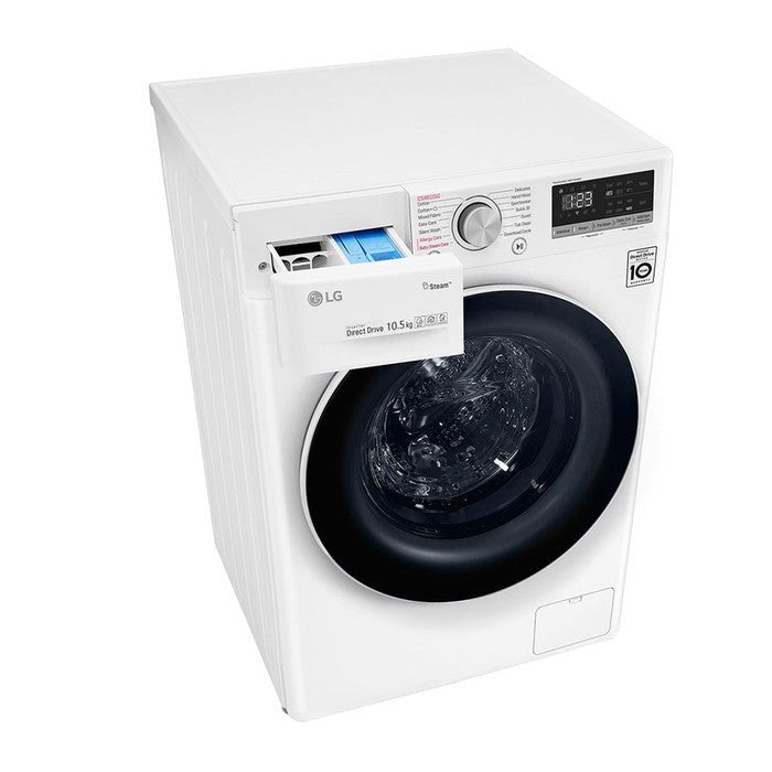 LG FV1450S4W Front Load Washer With AI Direct Drive 10.5KG | TBM Online