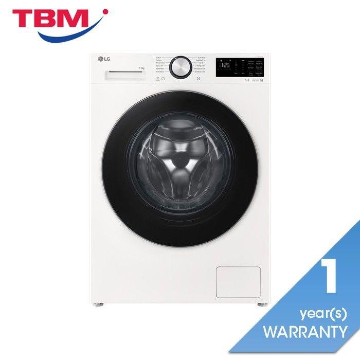 LG FX1411S5W 11kg Front Load Washer With AI Wash And TurboWash™ 360 | TBM Online