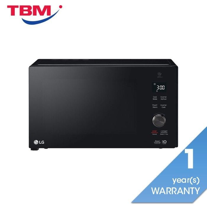 LG MH6535GIS Grill Inverter Microwave Oven SMOG Glass Black | TBM Online