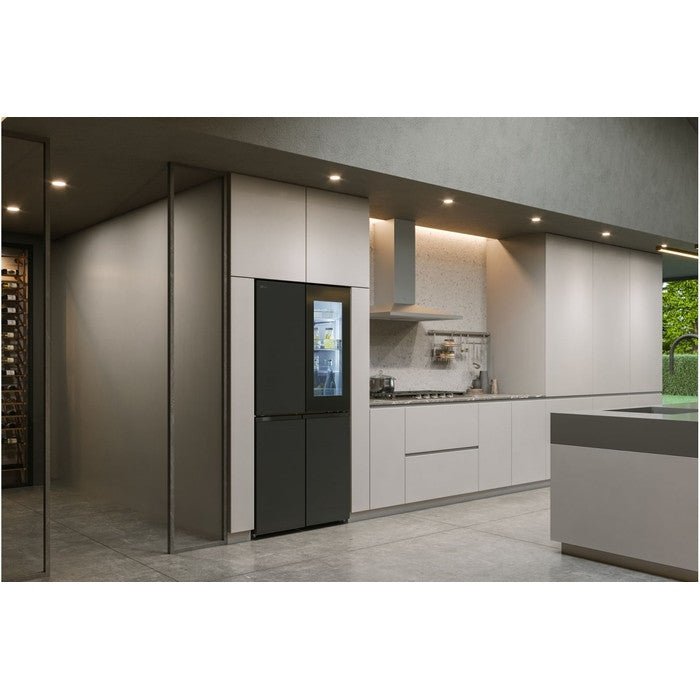 LG GC-V22FFQMB 4 Doors Fridge 431L French Door With Instaview Black Steel | TBM Online