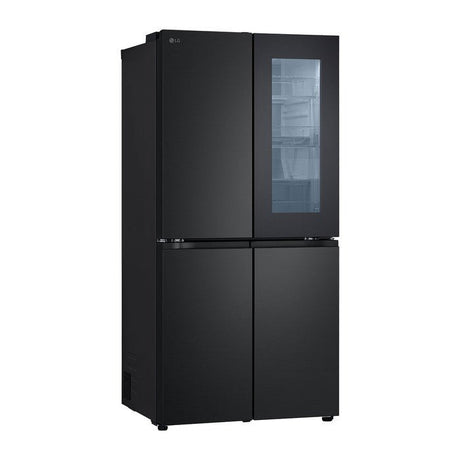 LG GC-V22FFQMB 4 Doors Fridge 431L French Door With Instaview Black Steel | TBM Online