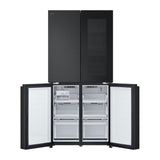 LG GC-V22FFQMB 4 Doors Fridge 431L French Door With Instaview Black Steel | TBM Online
