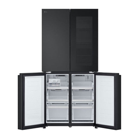 LG GC-V22FFQMB 4 Doors Fridge 431L French Door With Instaview Black Steel | TBM Online