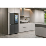 LG GC-V24FFCHB 4 Doors Fridge 601L French Door With Instaview Matte Black | TBM Online
