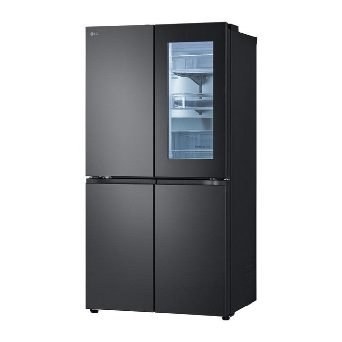 LG GC-V24FFCHB 4 Doors Fridge 601L French Door With Instaview Matte Black | TBM Online