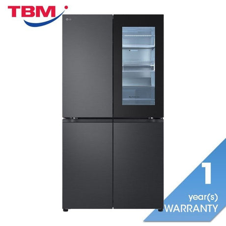 LG GC-V24FFCHB 4 Doors Fridge 601L French Door With Instaview Matte Black | TBM Online