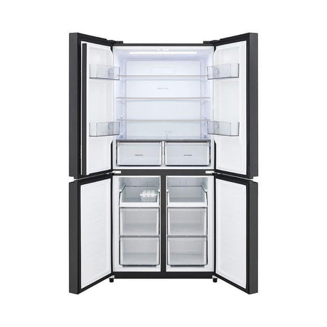 LG GCFB48FPGAM 4 Door Fridge 502L Black Glass | TBM Online