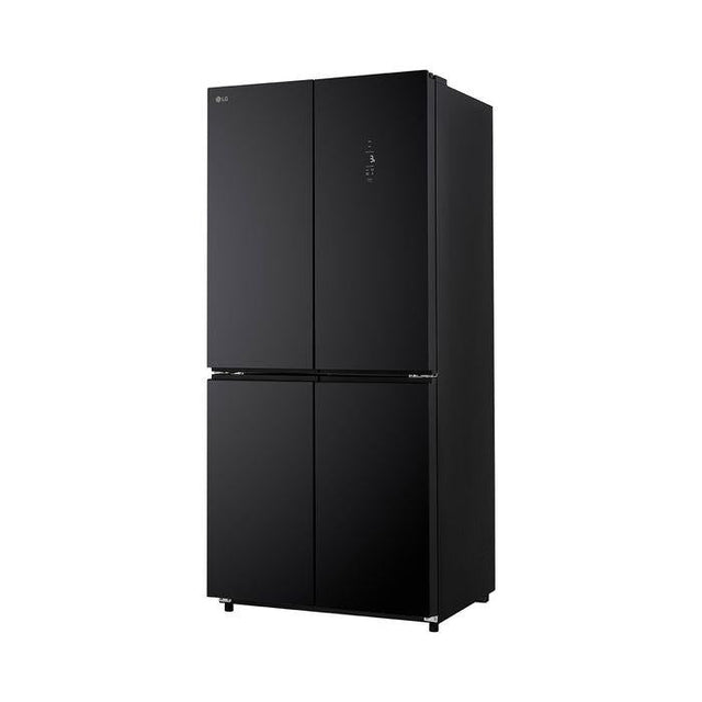 LG GCFB48FPGAM 4 Door Fridge 502L Black Glass | TBM Online