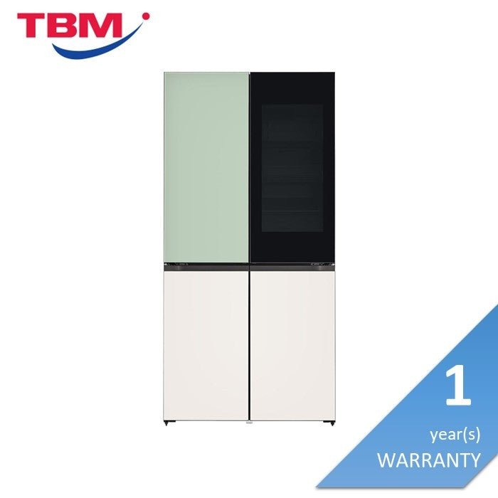 LG GR-A24FQSMB 4 Doors Fridge 617L Linear Inverter Green / Silver / White | TBM Online