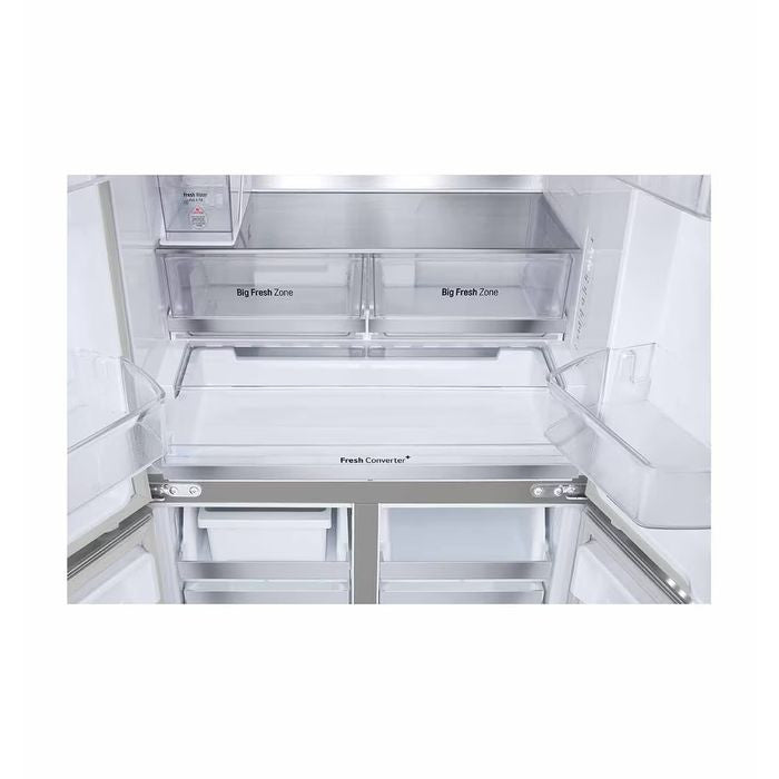 LG GV - B25FFGPB French Door Fridge 617L With Auto Ice Maker In White Glass Finish | TBM Online