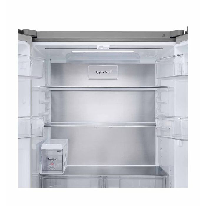 LG GV - B25FFGPB French Door Fridge 617L With Auto Ice Maker In White Glass Finish | TBM Online