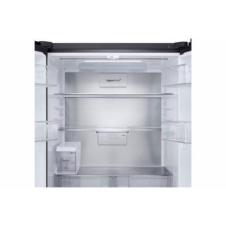 LG GV - K25FFGEB 4 Doors Fridge 612L Smart Inverter Hygiene Fresh Black Glass | TBM Online