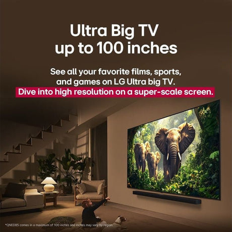 LG 100QNED86AS 100" 4K QNED EVO AI MiniLED Smart TV | TBM Online