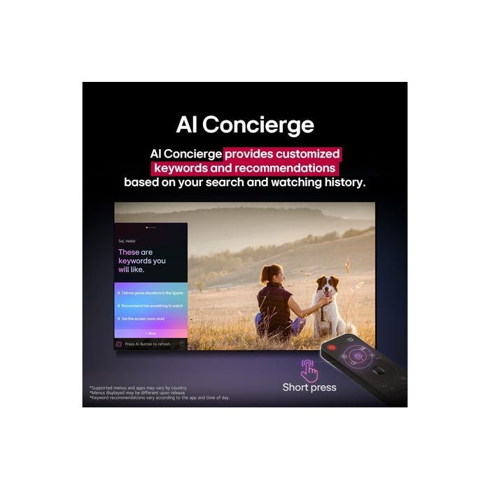 LG 55UA7350PSB 55" 4K UHD GEN8 Super Upscaling AI Sound PRO Smart TV | TBM Online