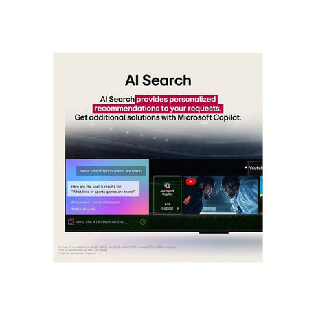 LG 55UA7350PSB 55" 4K UHD GEN8 Super Upscaling AI Sound PRO Smart TV | TBM Online