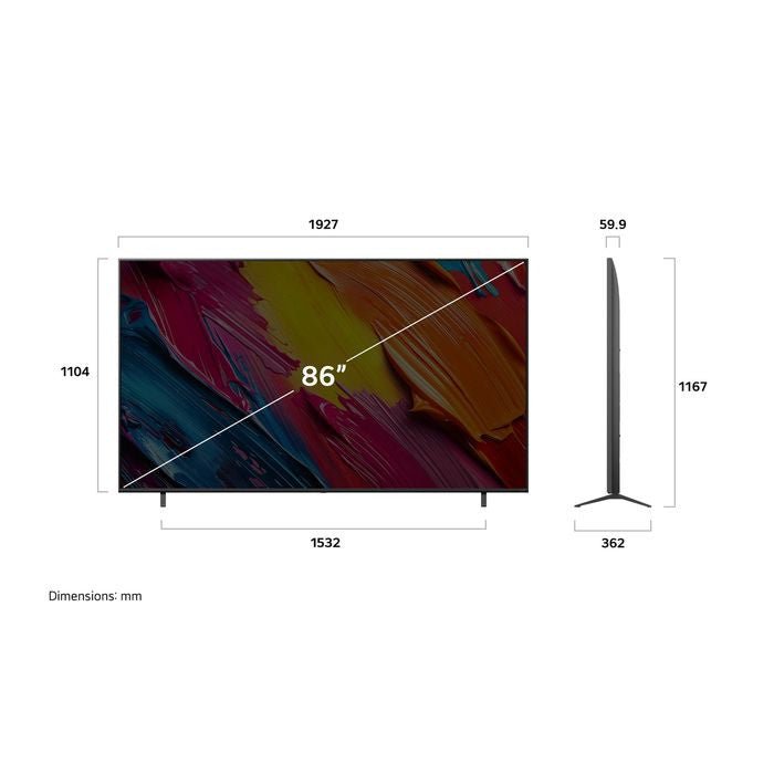 LG 86QNED70ASA 86" 4K QNED AI UHD TV | TBM Online