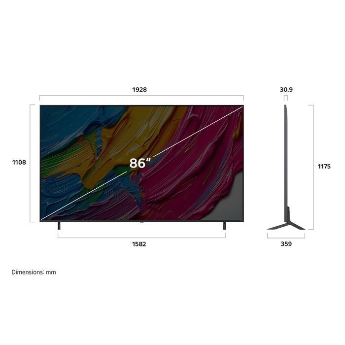 LG 86QNED80ASA 86" 4K QNED A7 AI Processor Gen8 Smart TV | TBM Online