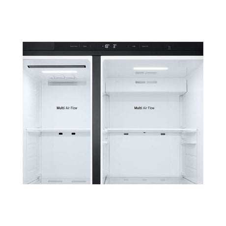 LG GC - B257KQJW Side By Side Fridge Smart Inverter Compressor, Smart Diagnosis 654L Matt Black | TBM Online